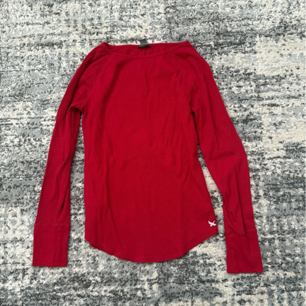 Eddie Bauer Red Long Sleeve Top